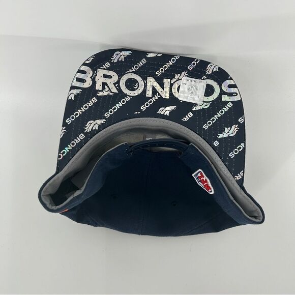 Men's NFL Denver Broncos Basic 9FIFTY Original Fit Snapback Orange Navy One Size - Picture 4 of 8